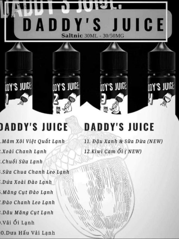 Daddy Juice Saltnic 30MG 50MG 12 vị