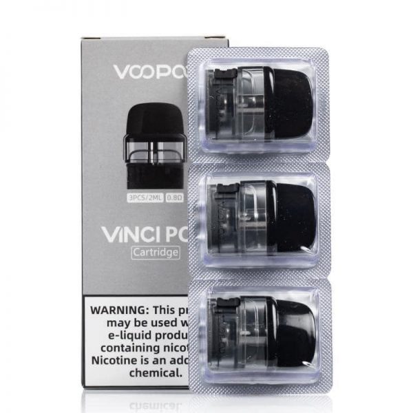 Pack 3 đầu pod cartridge 0.8 ohm thay thế cho Vinci pod kit 15W by Voopoo