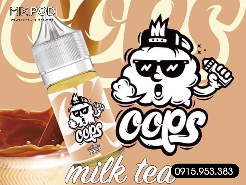 Oops Juice Saltnic–Milk Tea hương trà sữa mát lạnh