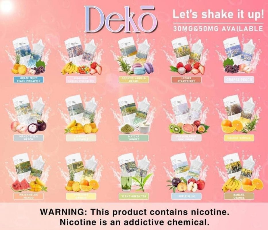 DEKO Juice Saltnic 30/50MG (25 Vị)