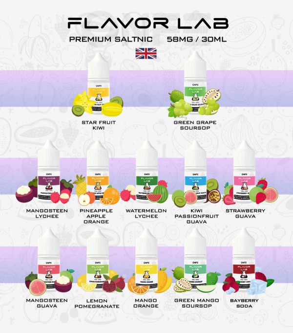 Tinh dầu ONFE Flavor Lab Juice 58MG - 12 Vị Đến từ Mỹ