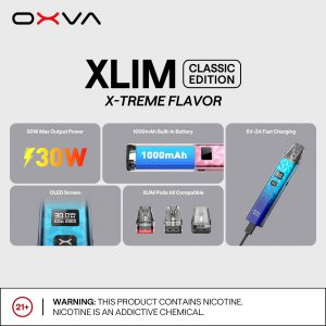 Oxva Xlim Classic Edition 30W Pod Kit Chính Hãng - Giá Rẻ - 10 Màu Mới