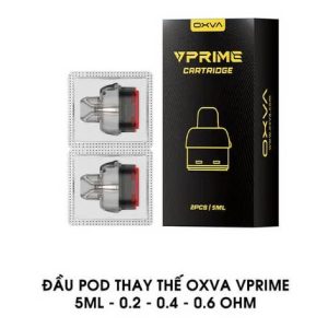 Đầu pod rỗng Oxva Vprime 5ml: 0.2, 0.4, 0.6,ohm chính hãng giá rẻ